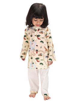 Mama & Peaches - Fun at Safari Kurta & Pyjama (Set of 2)