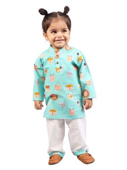 Mama & Peaches - Shy Animals Kurta & Pyjama (Set of 2)