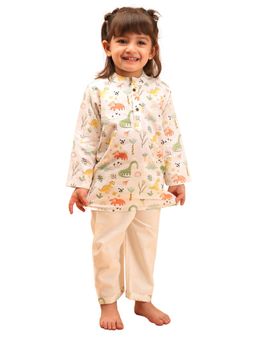 Mama & Peaches - Dancing Dinosaurs Kurta and Pyjama (Set of 2)
