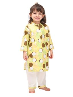 Mama & Peaches - Coconut Floral Kurta & Pyjama (Set of 2)