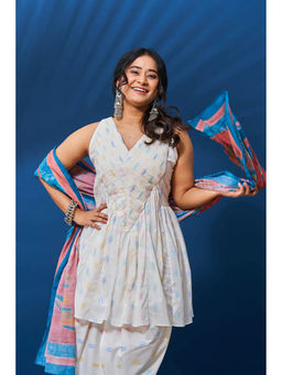 Tanoti - Women Cotton Peplum-Style Kurti