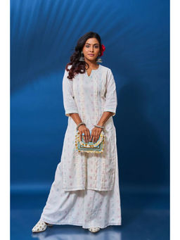 Tanoti - Women Stylish Pleated Work Kurta