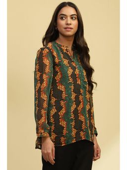 Biba - Green Georgette Straight Tunic