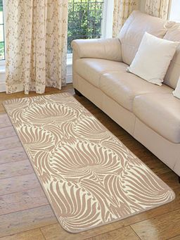 Saral Home - Anti Skid Yoga Exercise Rugs (Beige, Cotton)