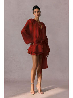 Loveable Creations By Muskan - Monaco Breeze Red Mini Dress