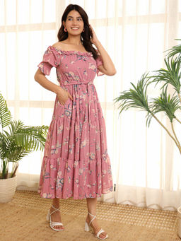 Noun - Juliette Floral Maxi Dress with Belt