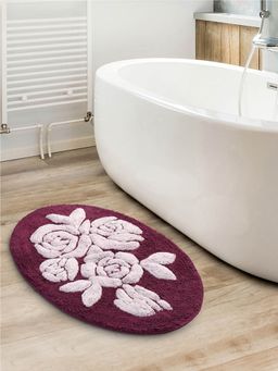 Saral Home - Purple Microfiber Bath Mat 50x80 cm
