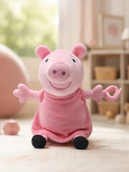 Mi Arcus - Peppa Pig Design Pacifier Holder Soft Toy-Pink
