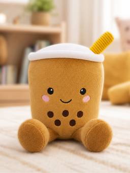 Mi Arcus - Kids Brown Embroidered Soft Toy
