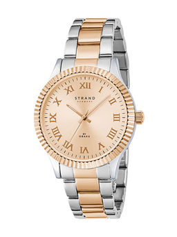 Strand by Obaku - Norrington Indigo Rose Gold Dial Quartz Watch For Men (S726GXHVSH)