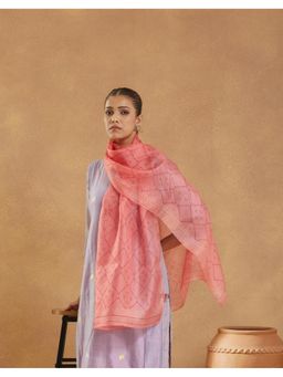 Fabindia - Pink Silk Stole