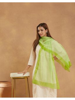 Fabindia - Green Cotton Silk Stole