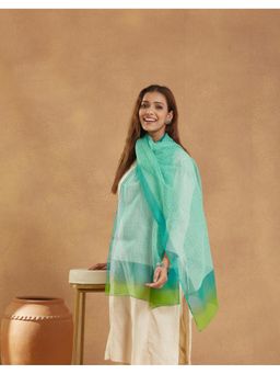 Fabindia - Blue Cotton Silk Stole