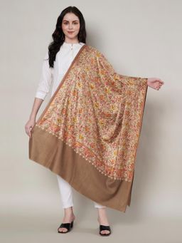 MUFFLY - Women Floral Wool Multi-Color Shawl