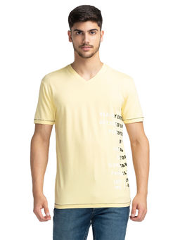 Being Human - Men Short Sleeve T-Shirt Yellow