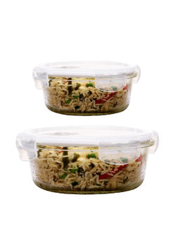 Femora - Glass Round Container 380 Ml, 3N