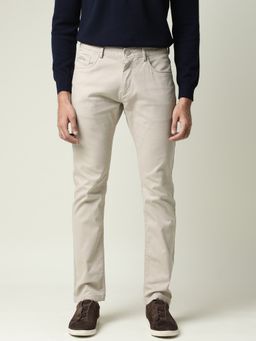 Rare Rabbit - Spoke-22 Beige Casual Trousers