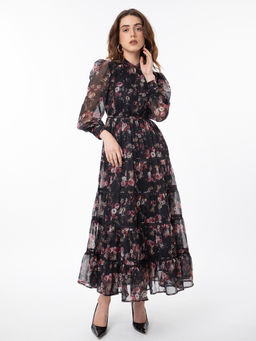 RAREISM - Ross Floral Print Tier Dress