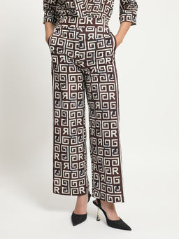 RAREISM - Wood Geometric Print Trousers