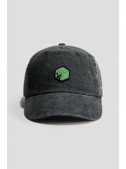 H&M - Boys Black Embroidered-Motif Cotton Twill Cap