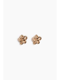 H&M - Women Gold Flower-Shaped Earrings