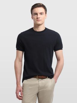 Arrow Sports - Navy Blue Regular Fit Solid T-Shirt