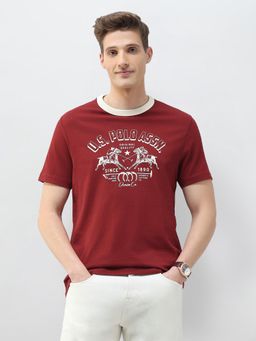 U.S. Polo Assn. Denim Co. - Red Motel On The Coast Muscle Fit T-Shirt