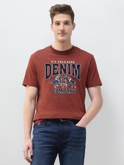 U.S. Polo Assn. Denim Co. - Brown Summer House Slim Fit T-Shirt