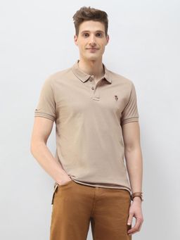 U.S. Polo Assn. Denim Co. - Brown Solid Motel On The Coast Polo T-Shirt
