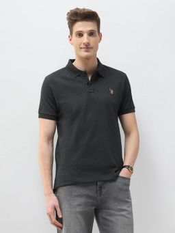U.S. Polo Assn. Denim Co. - Grey Motel On The Coast Muscle Fit Polo T-Shirt