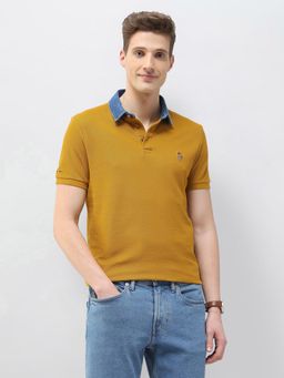 U.S. Polo Assn. Denim Co. - Mustard Motel On The Coast Slim Fit Polo T-Shirt