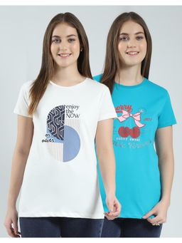 Monte Carlo - Womens Printed Top (Pack of 2) (S)