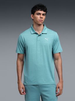 Puma - Turquoise Printed Regular Polo T-Shirt