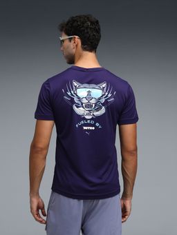 Puma - Purple Printed Regular T-Shirt