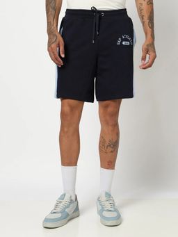 GAP - Navy Blue Regular Mid Rise Colourblock Shorts