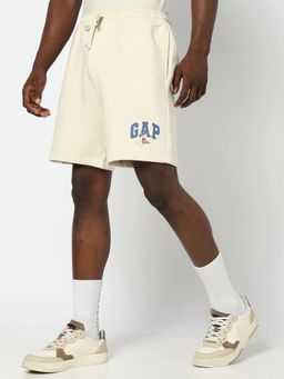 GAP - Beige Regular Fit Mid Rise Shorts