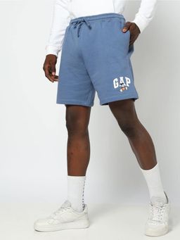 GAP - Blue Regular Fit Mid Rise Shorts