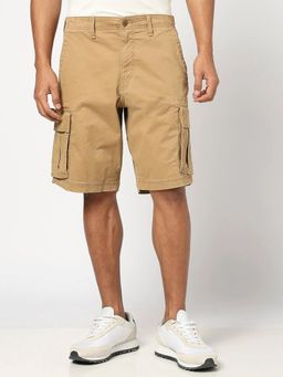 GAP - Brown Regular Fit Mid Rise Cargo Shorts