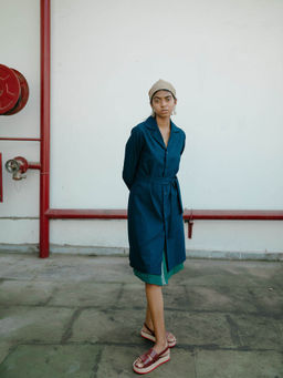 SOMYA GOYAL - Night Sky Coat Dress (Set of 2)