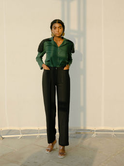 SOMYA GOYAL - Forest Green Shirt