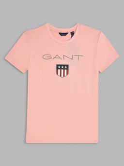 GANT - Kids Boys Pink Printed T-shirt
