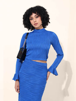 Freehand - Blue Textured Top