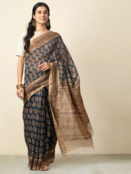 Fabindia - Cotton Silk Kalamkari Print Sari