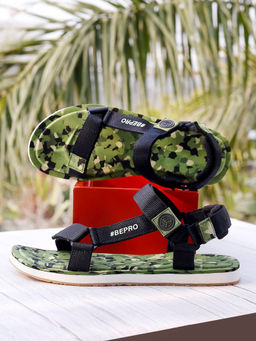 Bacca Bucci - CAMOSTRIDE NOMADPRO Adventure Sandals Olive & Black