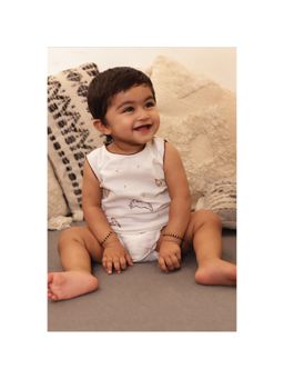Bhaakur - White We Are All Wonderfully Made Cotton Onesie