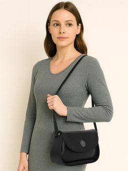 ESBEDA - Women Black Color Structured Classic Sling Bag (S)