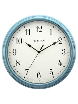 Titan - Blue Wall Clock With Distressed Finish