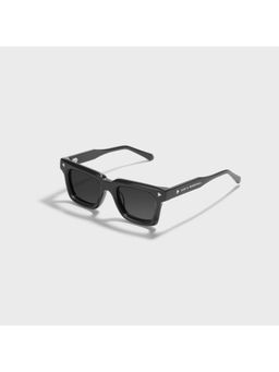 SAM AND MARSHALL - Duke Acetate Polarized 400UV Protection Square Black Sunglasses