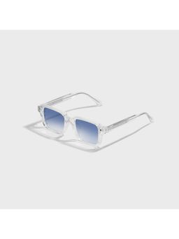 SAM AND MARSHALL - October 400UV Protection Rectangular Cellulose Propionate Blue Sunglasses