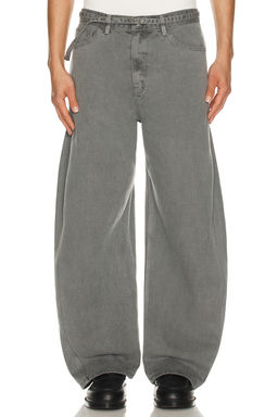 Le17Septembre - Garment Dyed Curved Jeans